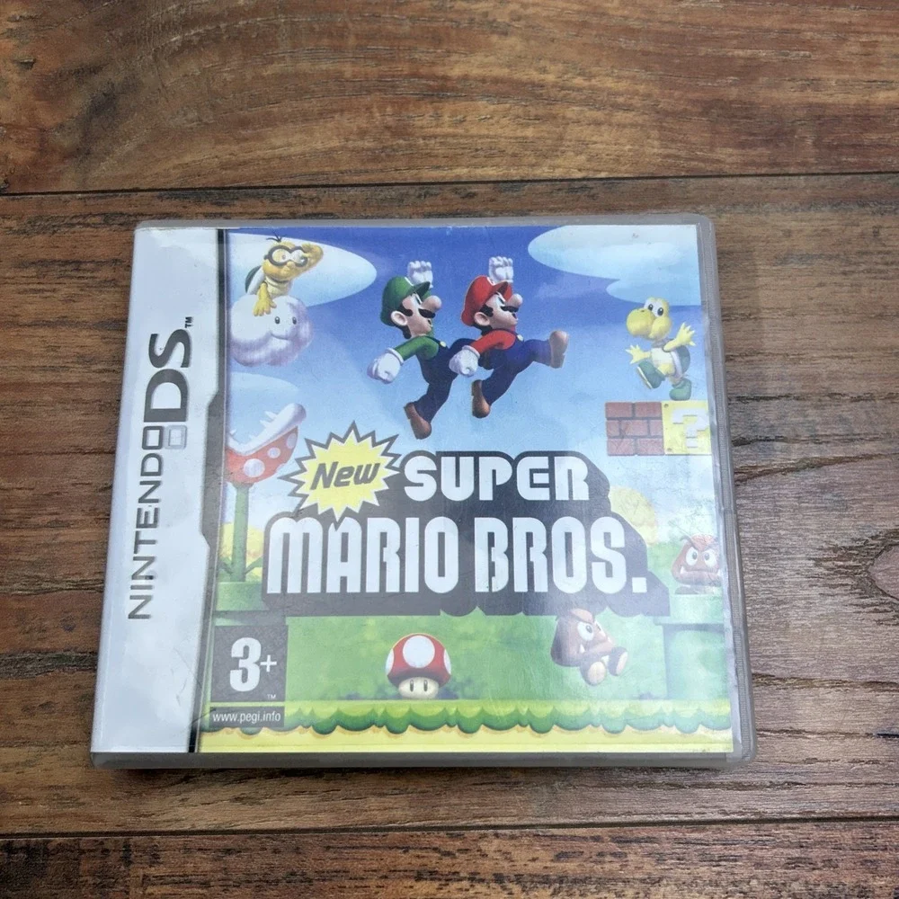 New Super Mario Bros Nintendo DS Original Multilingual Game Italian +‎ Manual*